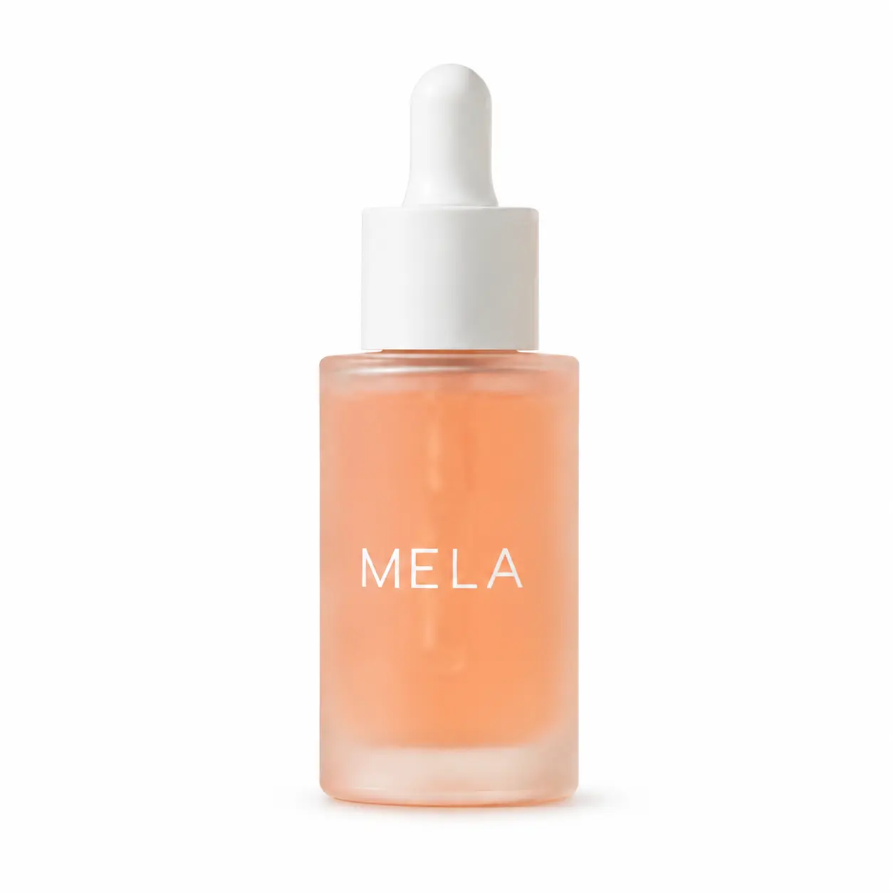 MELA peach serum bottle